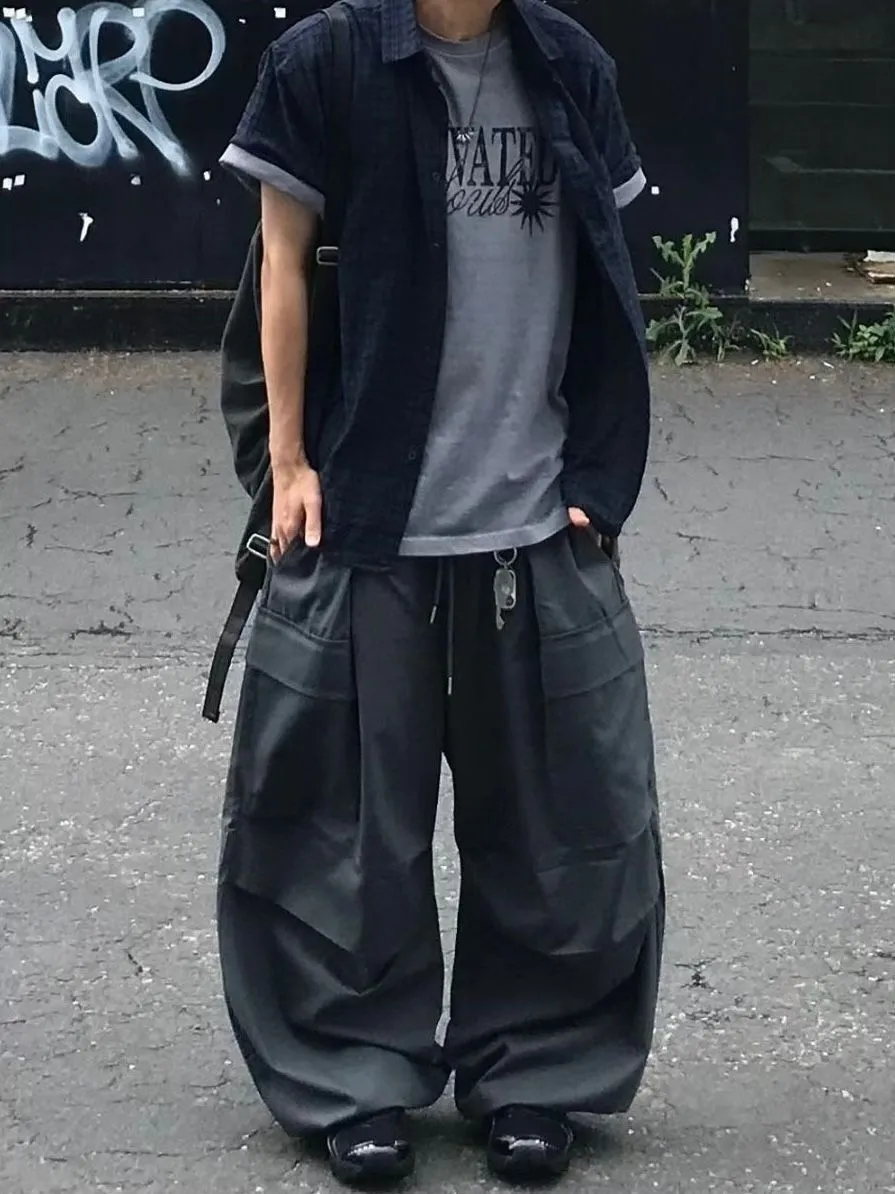Oversized Relaxed Solid Jogger Pants