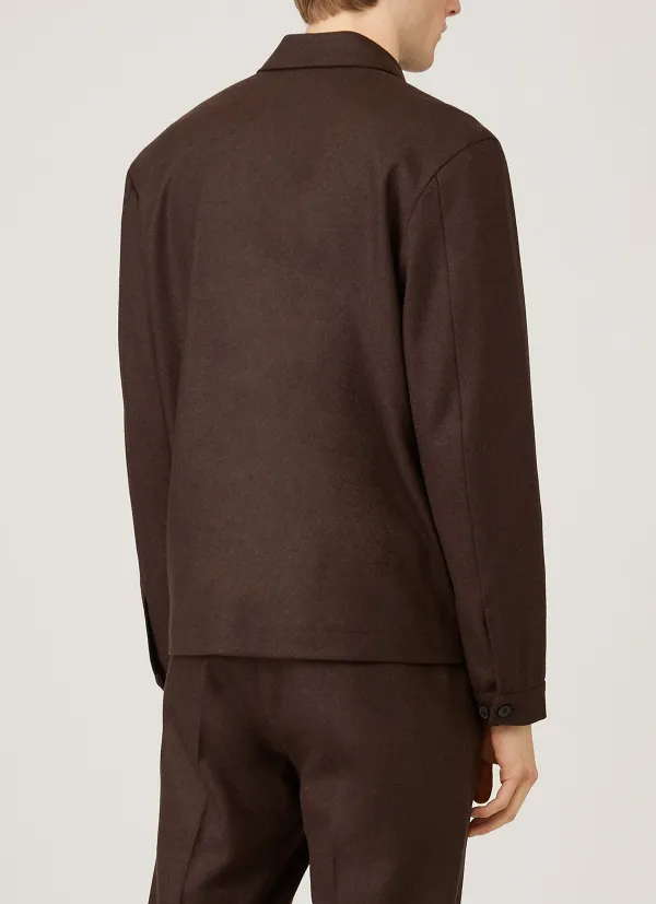 Contemporary Boiled Wool Harrington Jacket