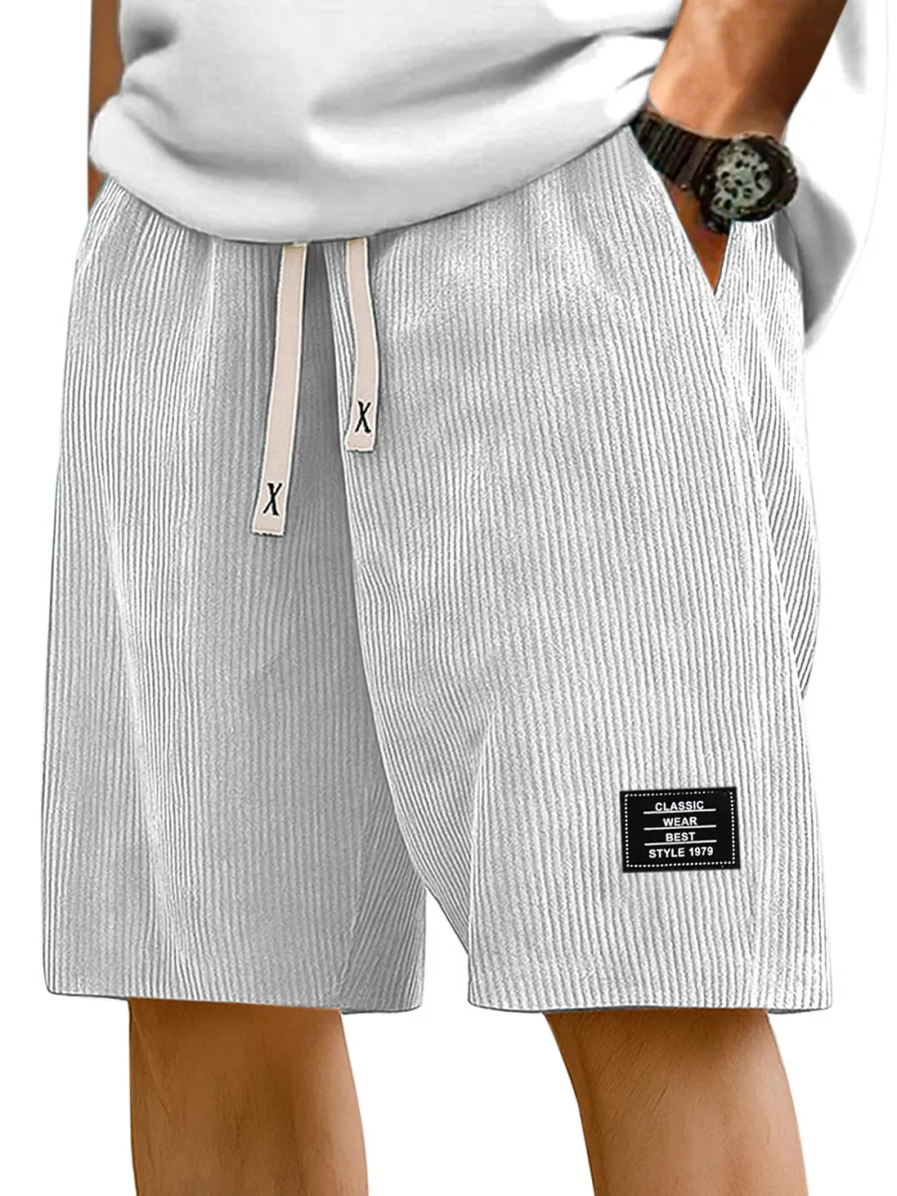 Relaxed Striped Casual Shorts