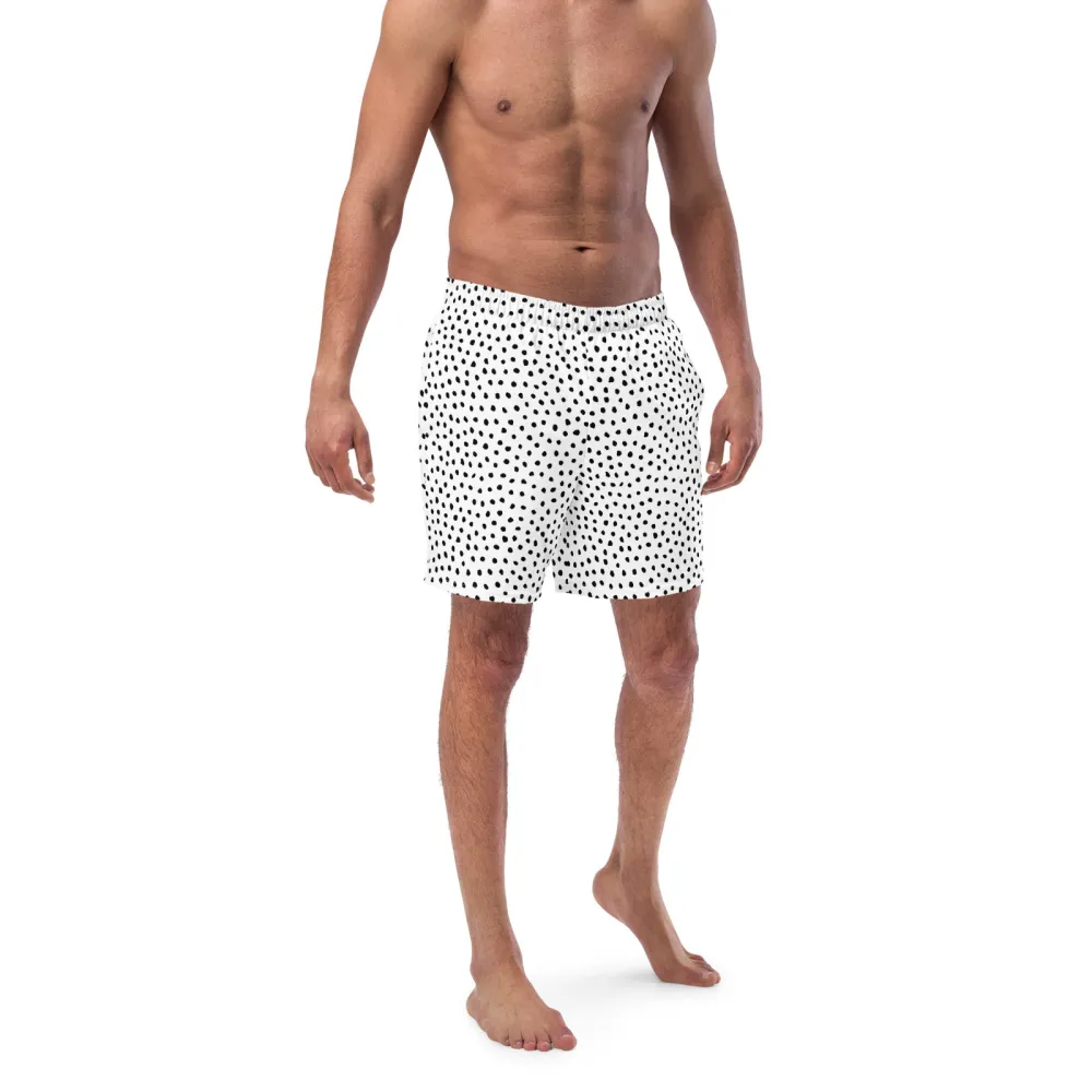 Breathable Dotted Swim Trunks