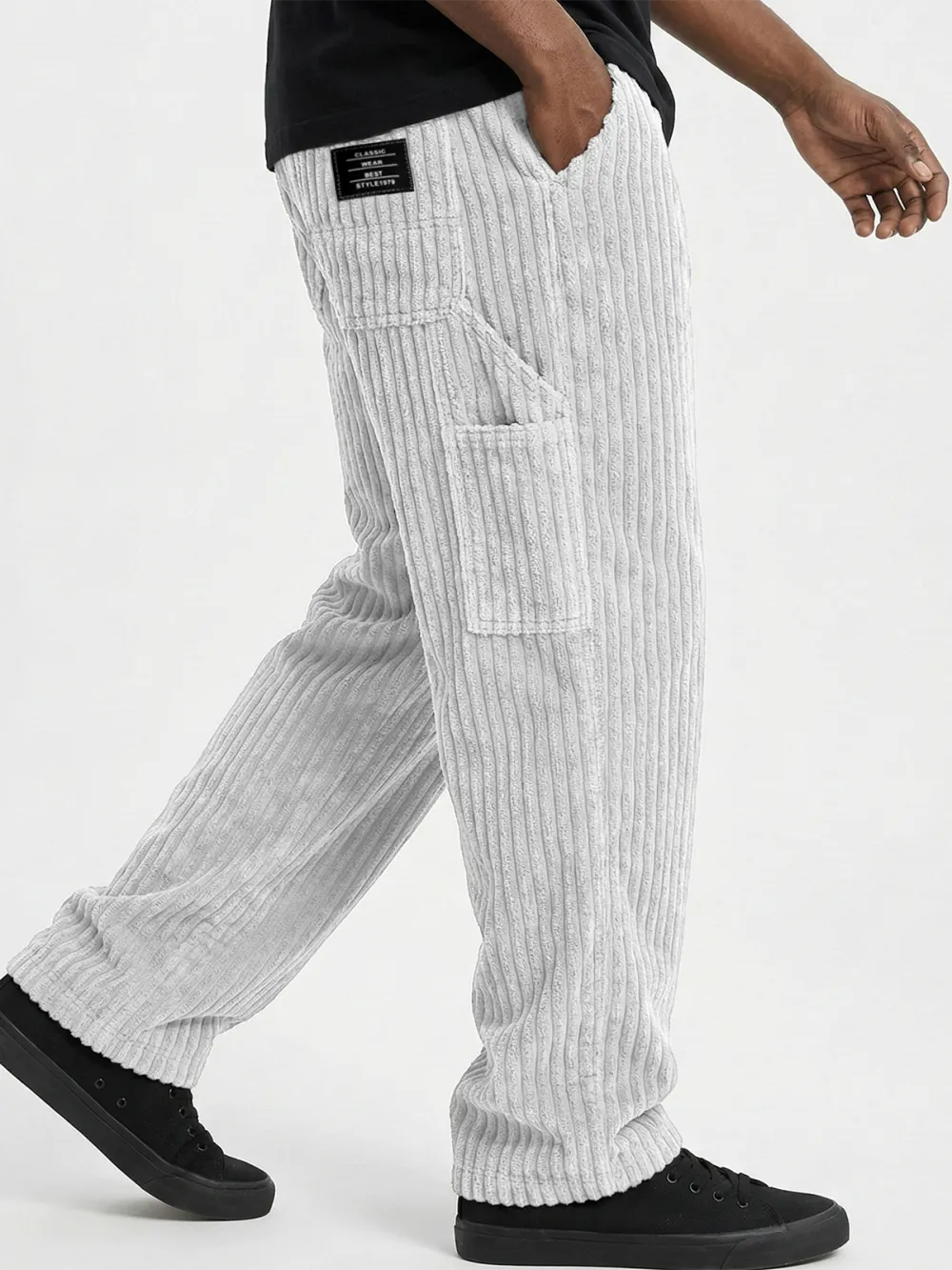 Comfort Fit Corduroy Pocket Pants