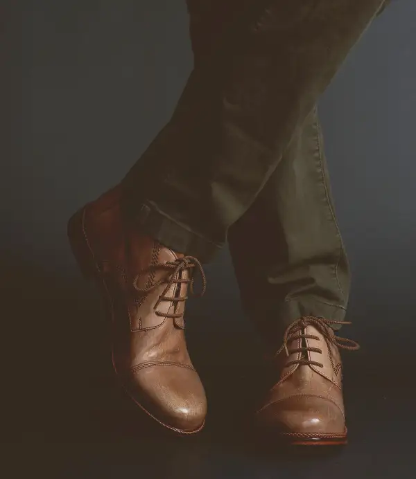 Lace-Up Cap Toe Leather Rugged Ankle Boots