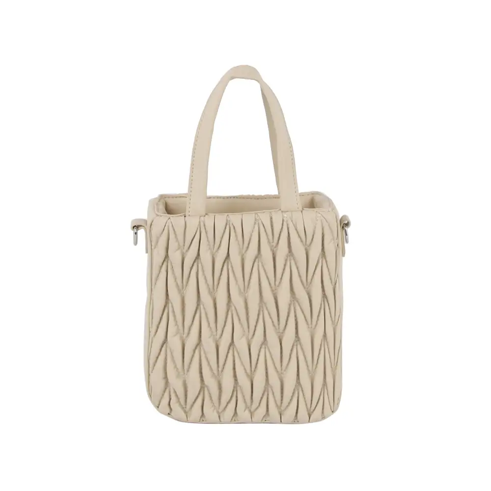 Woven Design Top Handle Chain Crossbody Bag