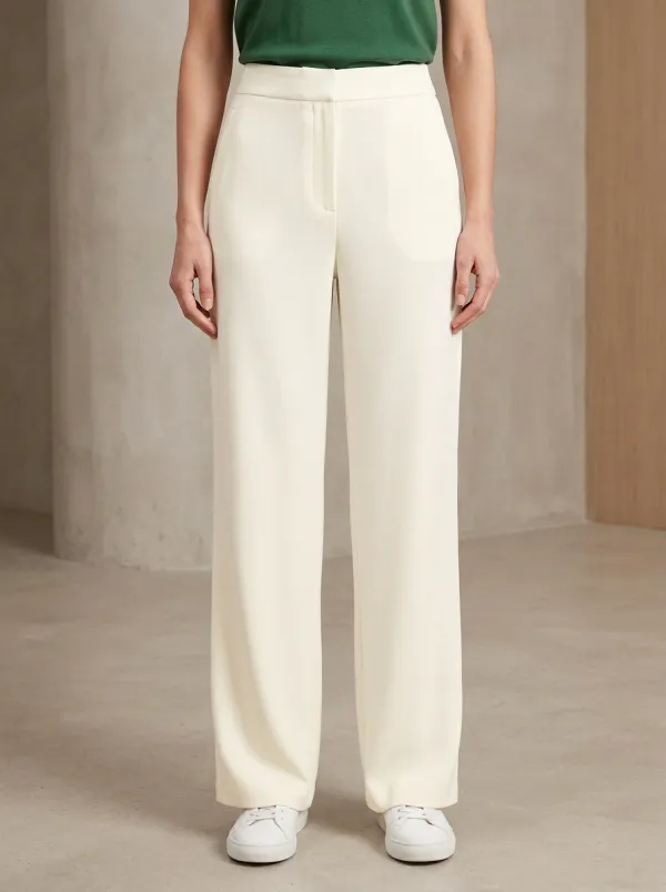 Tailored Look Tailored Wide-Leg Trousers