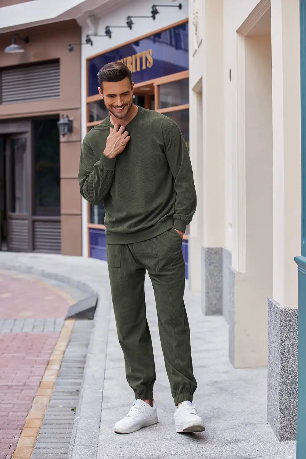 Long Sleeve Pullover Sports Sets