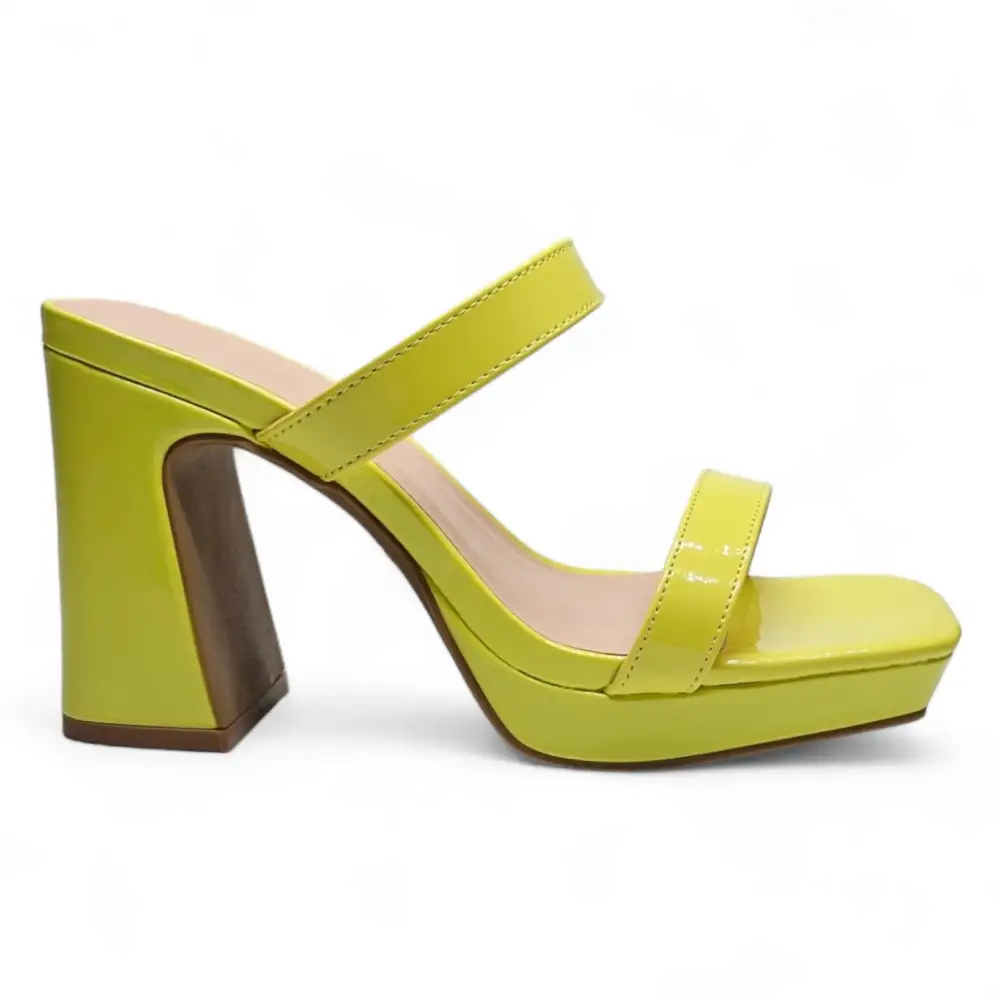 React Square Toe Platform Heel