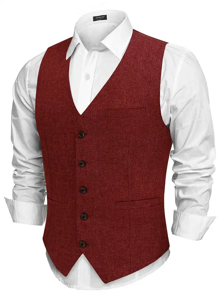 Formal Slim Fit Suit Vest Jacket