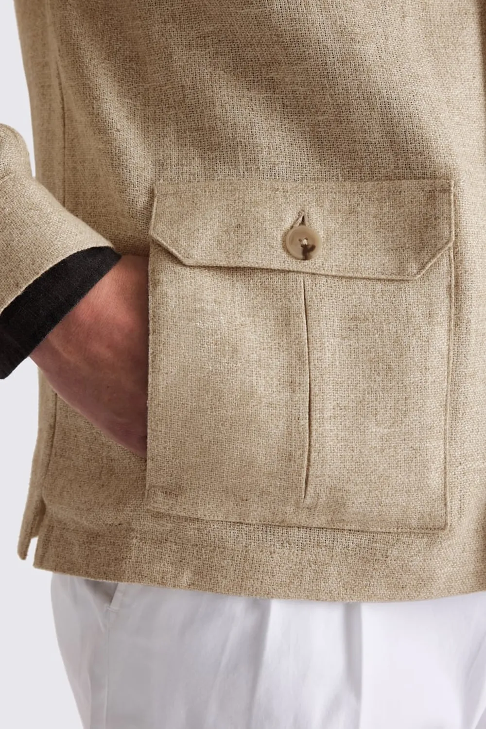 Soft And Stylish Brown Men's Shirt Jacket