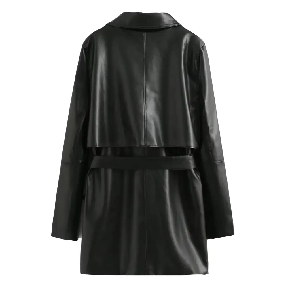 Modern Belted Trench Coat