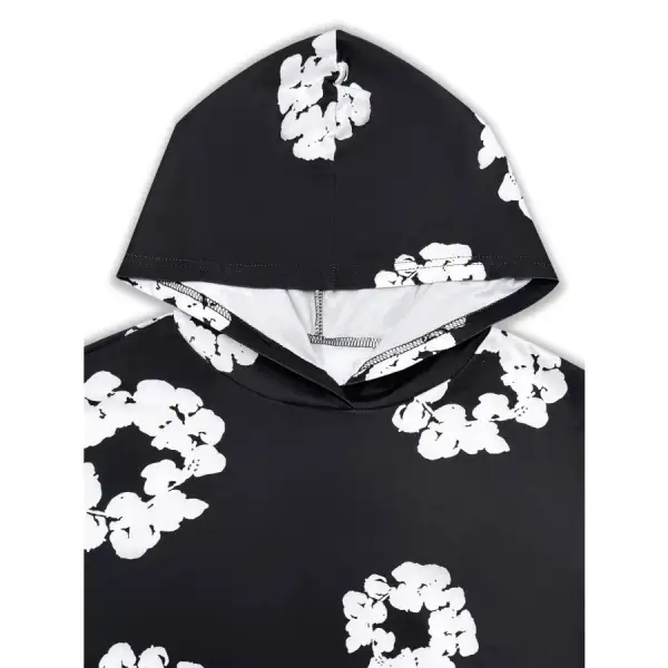 Printed Long Sleeve Hoodie and Pants Set
