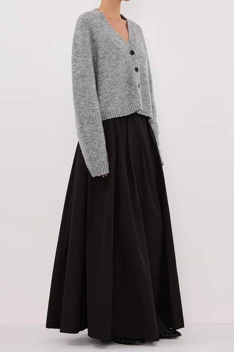 SILVER MARLE KNIT CARDIGAN