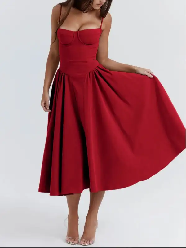 Ruched Sweetheart Neck Cami Dress
