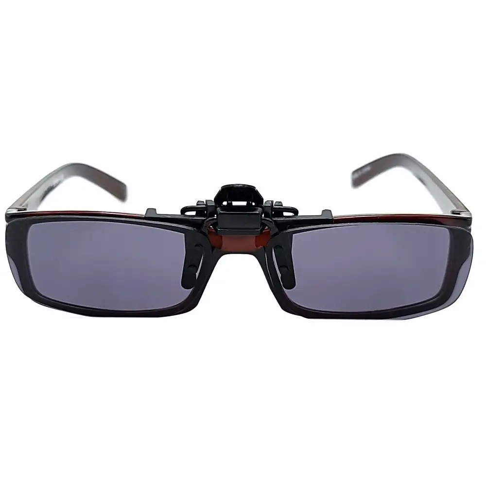 56mm Polarized Flip-Up Clip-On Sunglasses