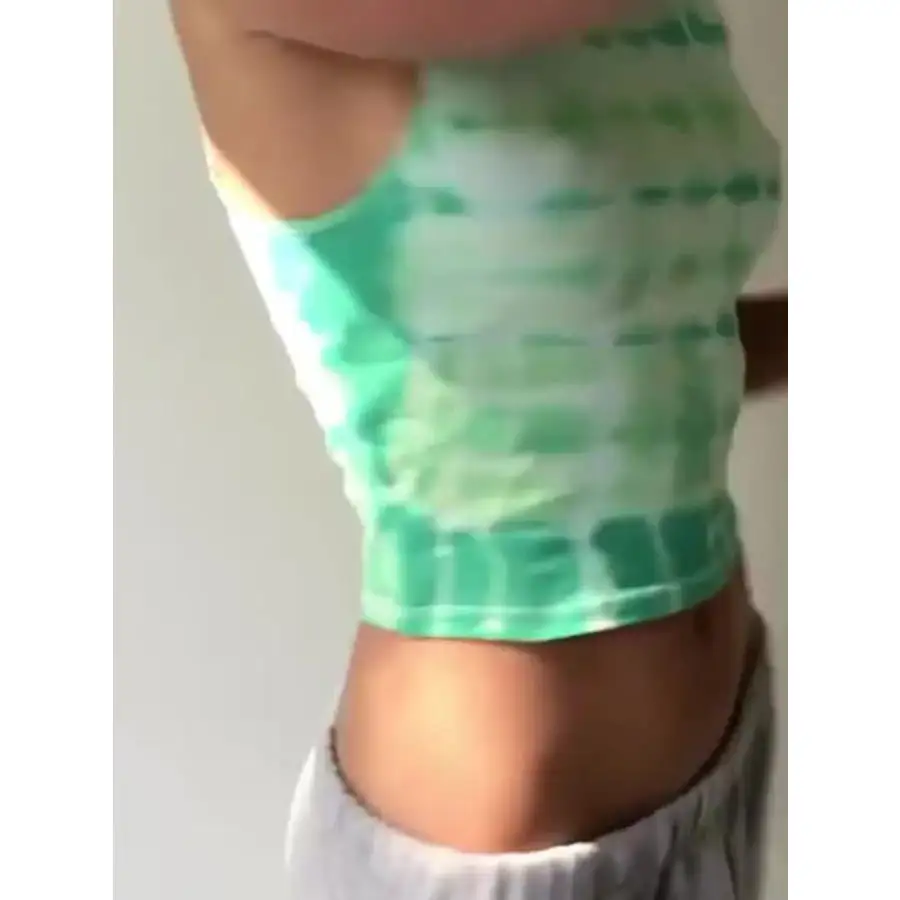 Tie Dye Ribbed Tank Top