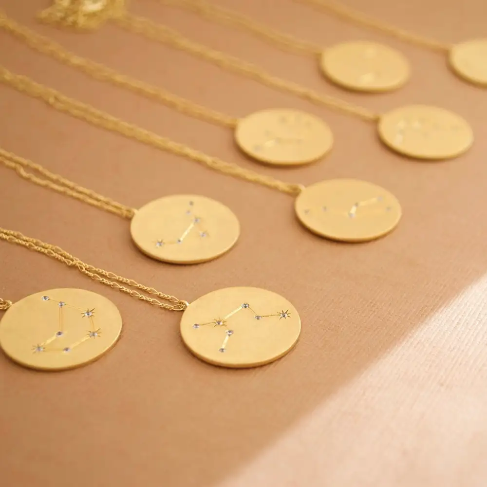 Celestial Zodiac Pendant Necklace
