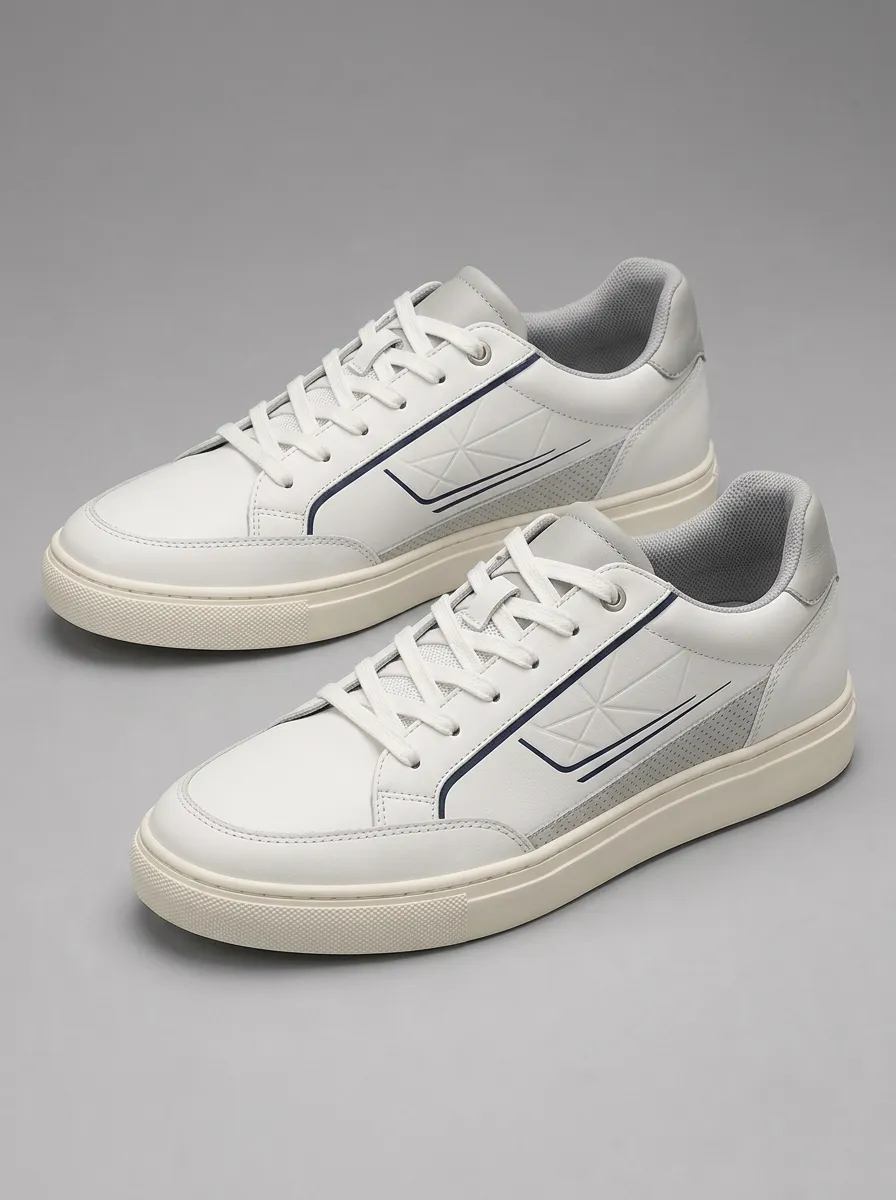 Men's Graphic Geometric Pattern Skate Shoes