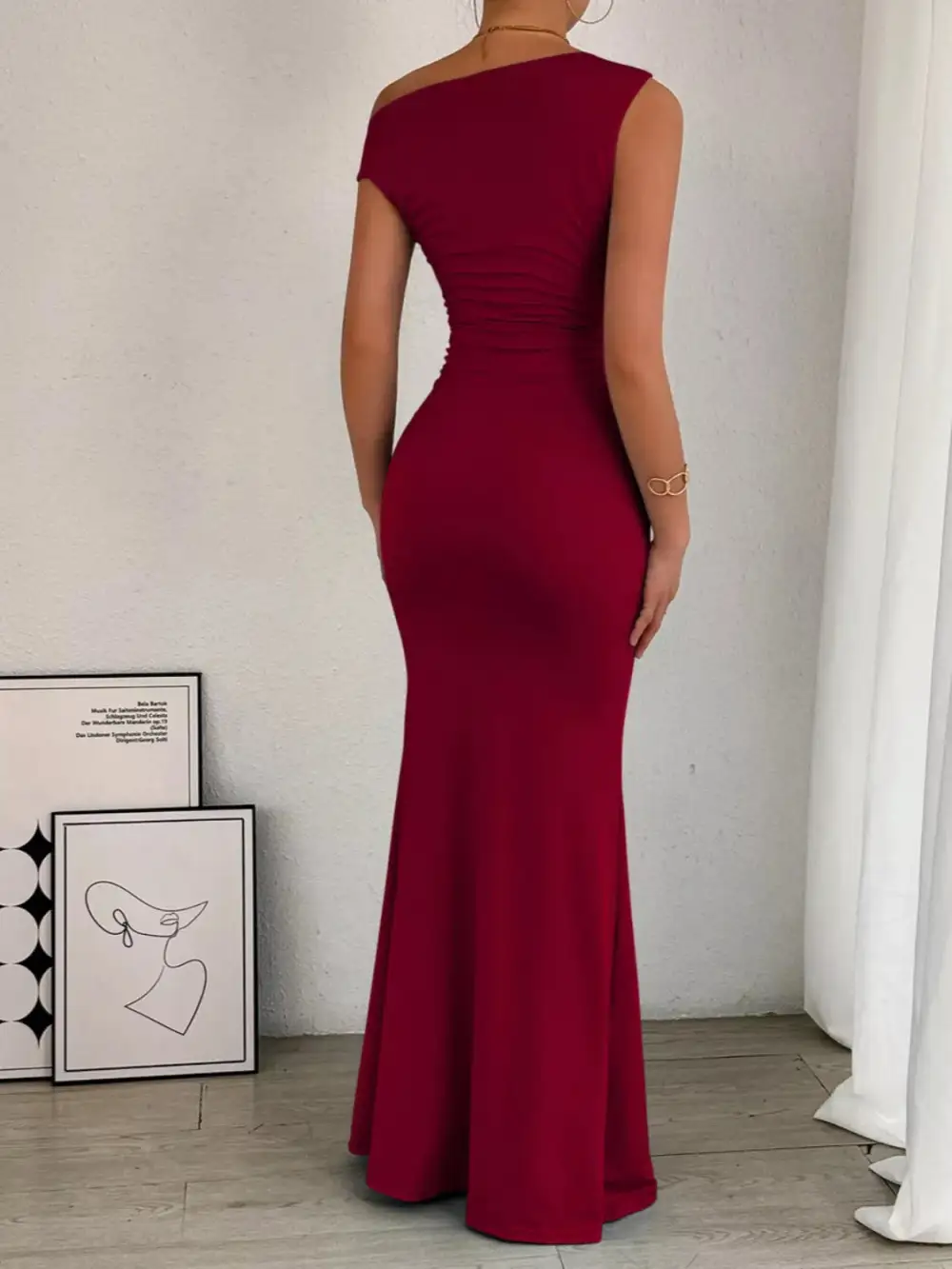 Easy Fit Ruched Maxi Dress