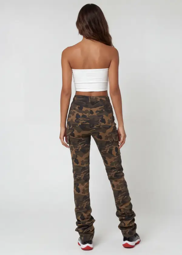 Skinny Stacked Cargo Pants