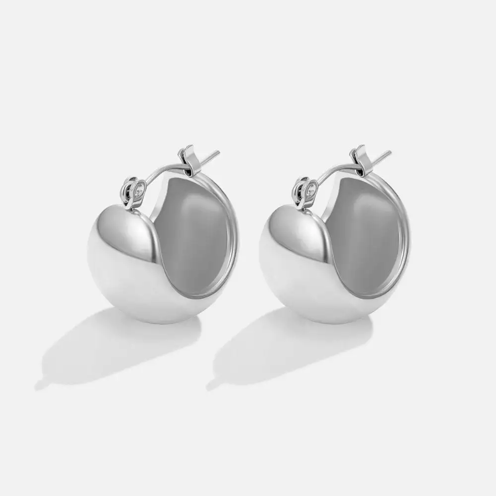 Waterproof Chunky Hoop Earrings
