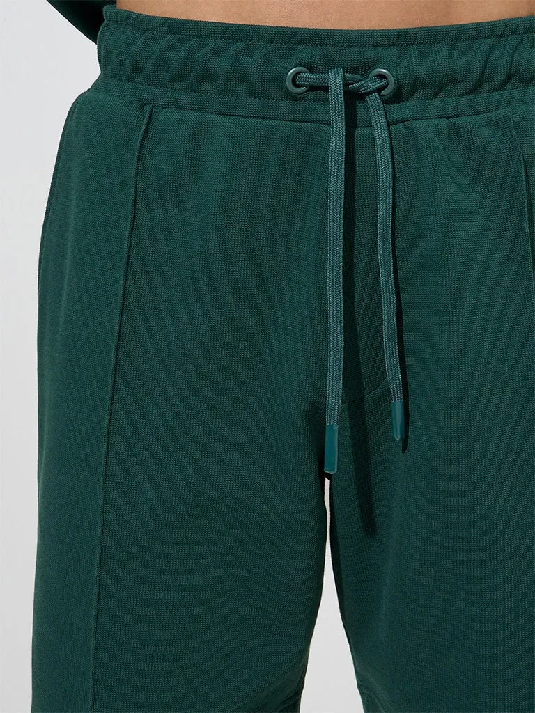 Relaxed-Fit Mid-Waist Cotton-Blend Shorts