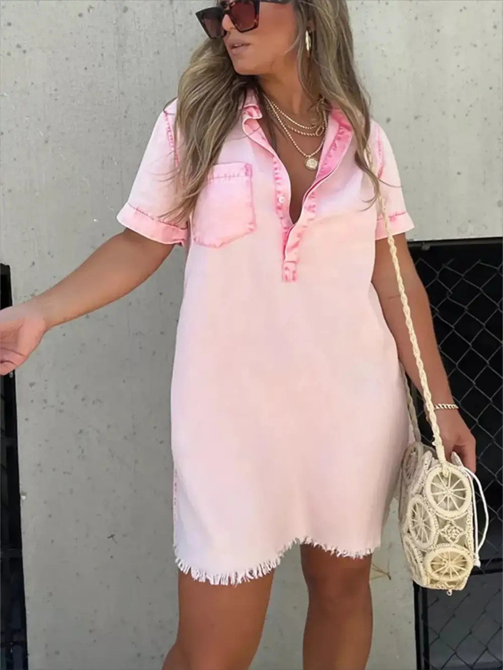 Short Sleeve Dress Casual