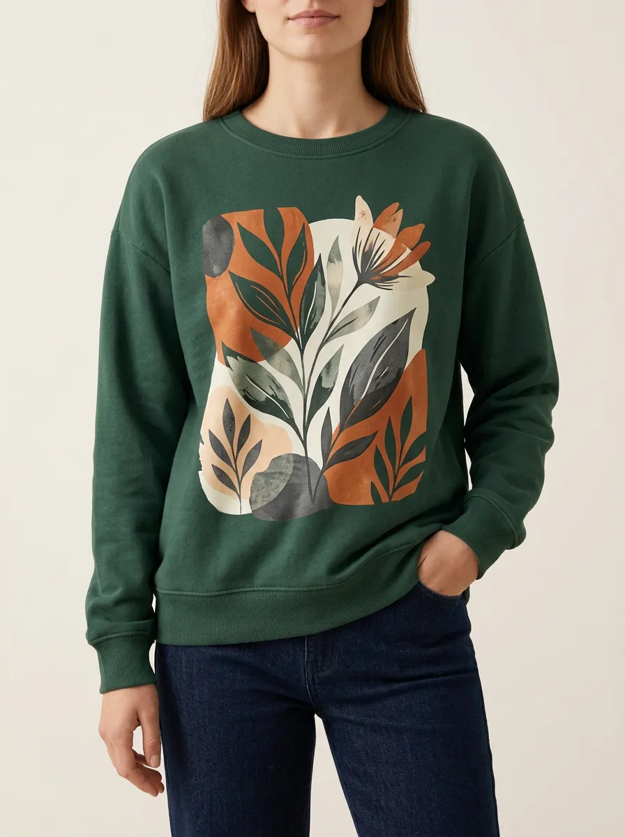 Relaxed Graphic Leisure Sweatshirt