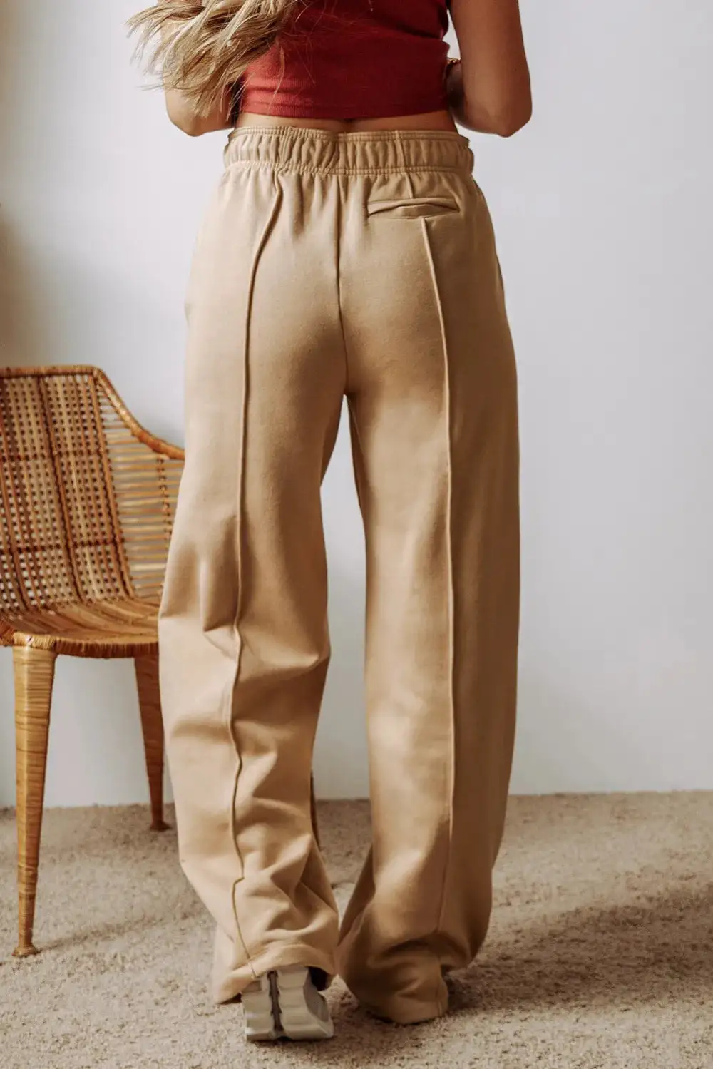Drawstring Pocketed Trousers