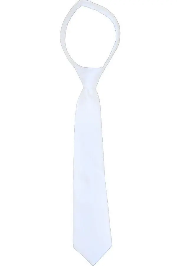 Modern Solid Boys' Zipper Tie