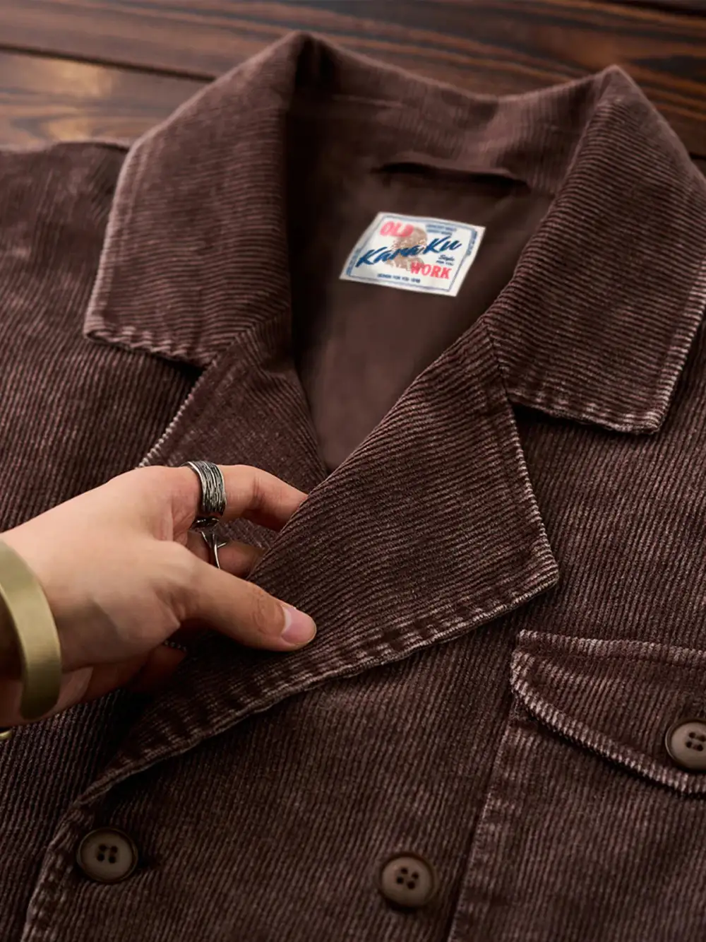 Men's Corduroy Suede Texture Tailored Jacket