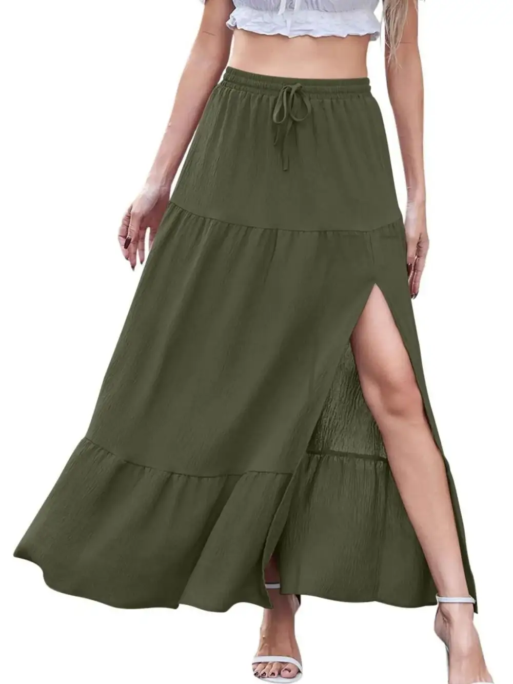 Slit Maxi Skirt