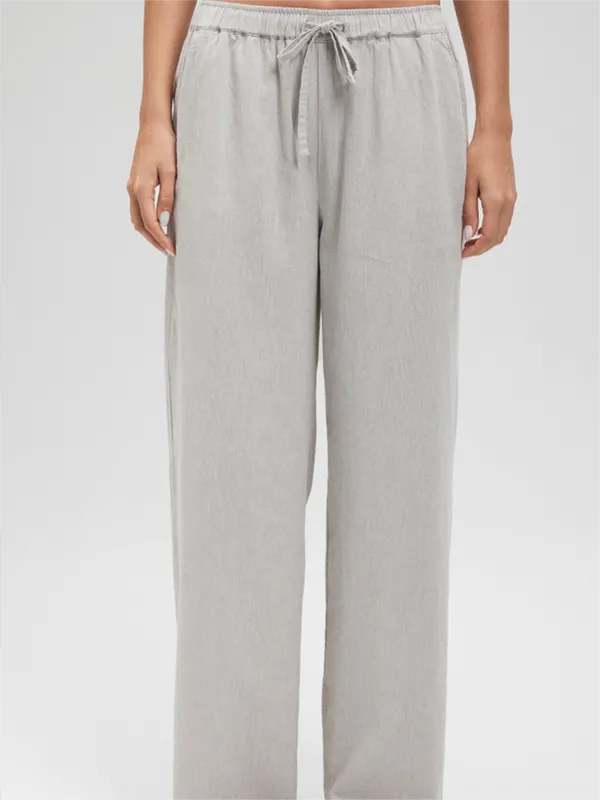 Cotton Straight Leg Pants