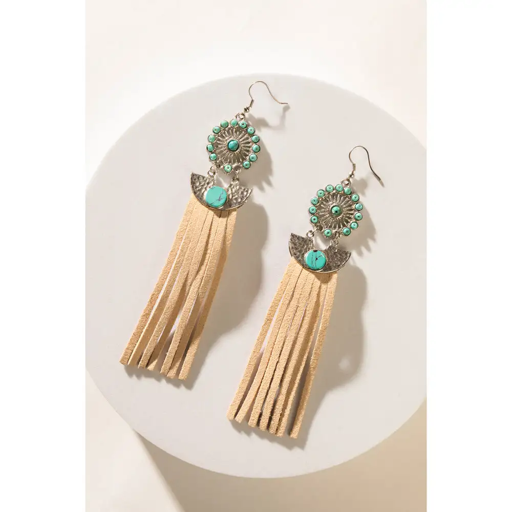 Textured Playful Artful Fringe Earrings