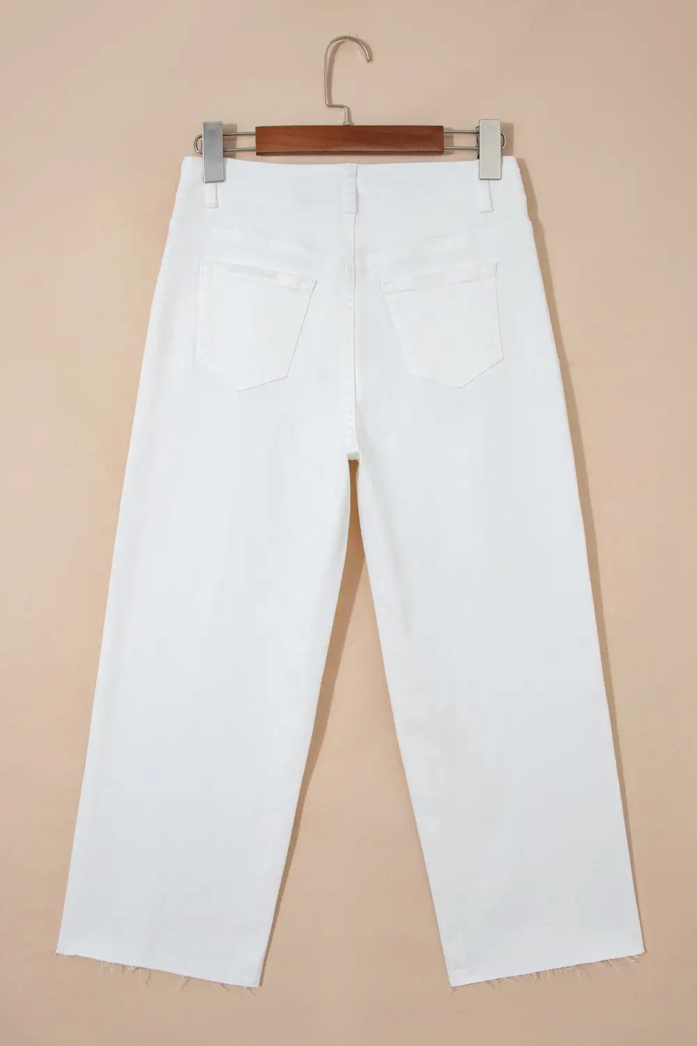 Women's Raw Hem Ankle Length Loose Jeans