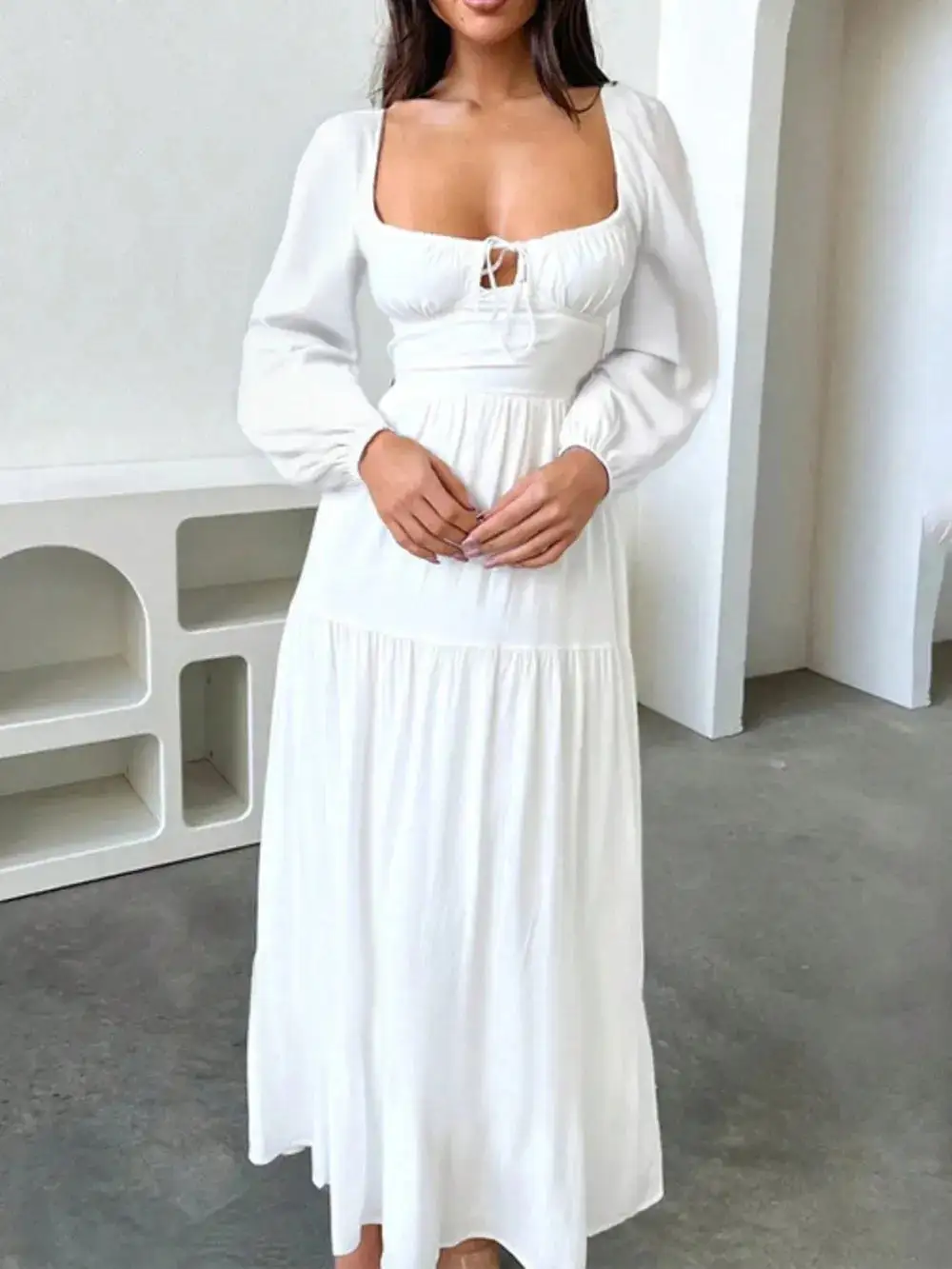 Everyday Tie Detail Maxi Dress