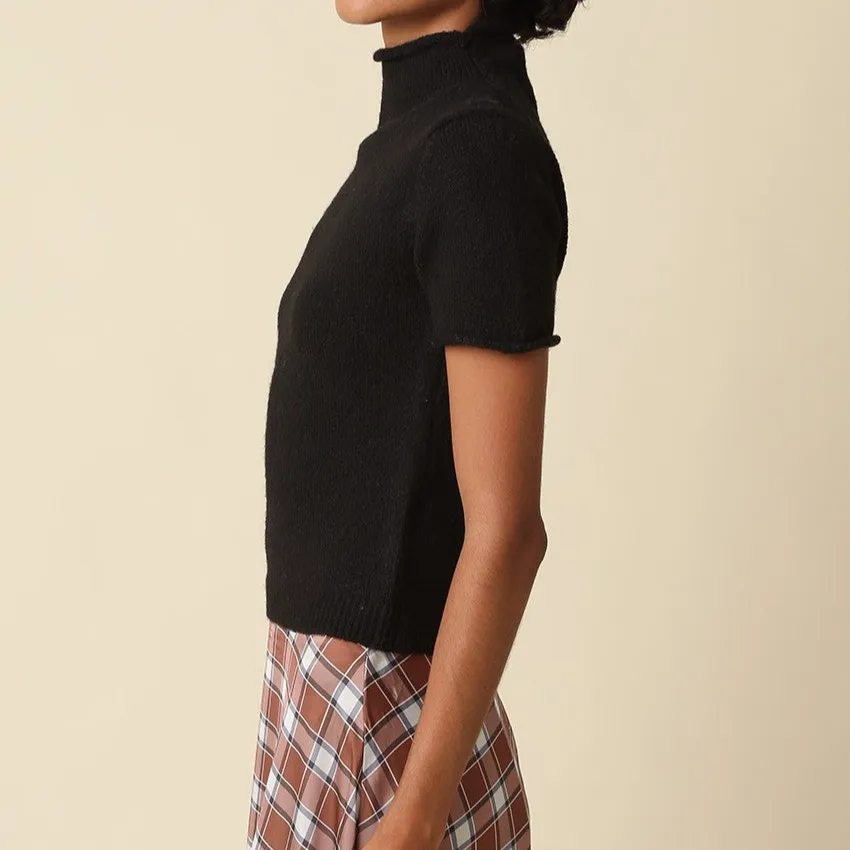 Relaxed Mock Neck Top