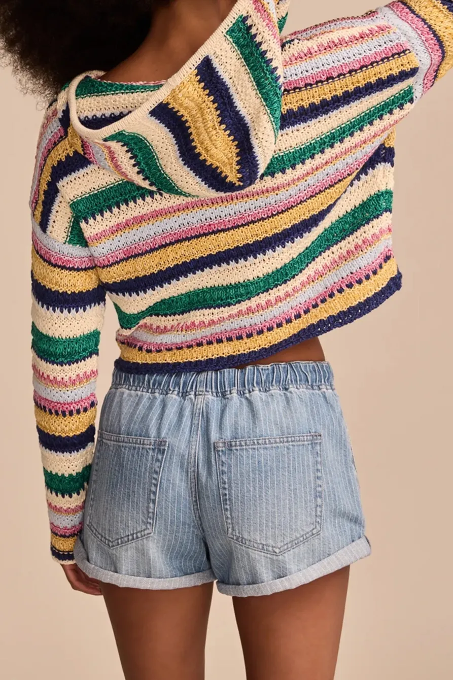 Multi Com Bocrochet Hoodie