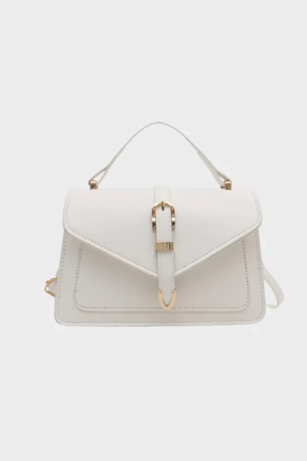 Structured Crossbody Shoulder Bag Top Handle