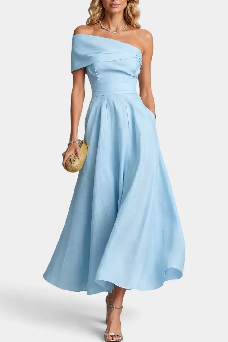 Asymmetric Maxi Dress