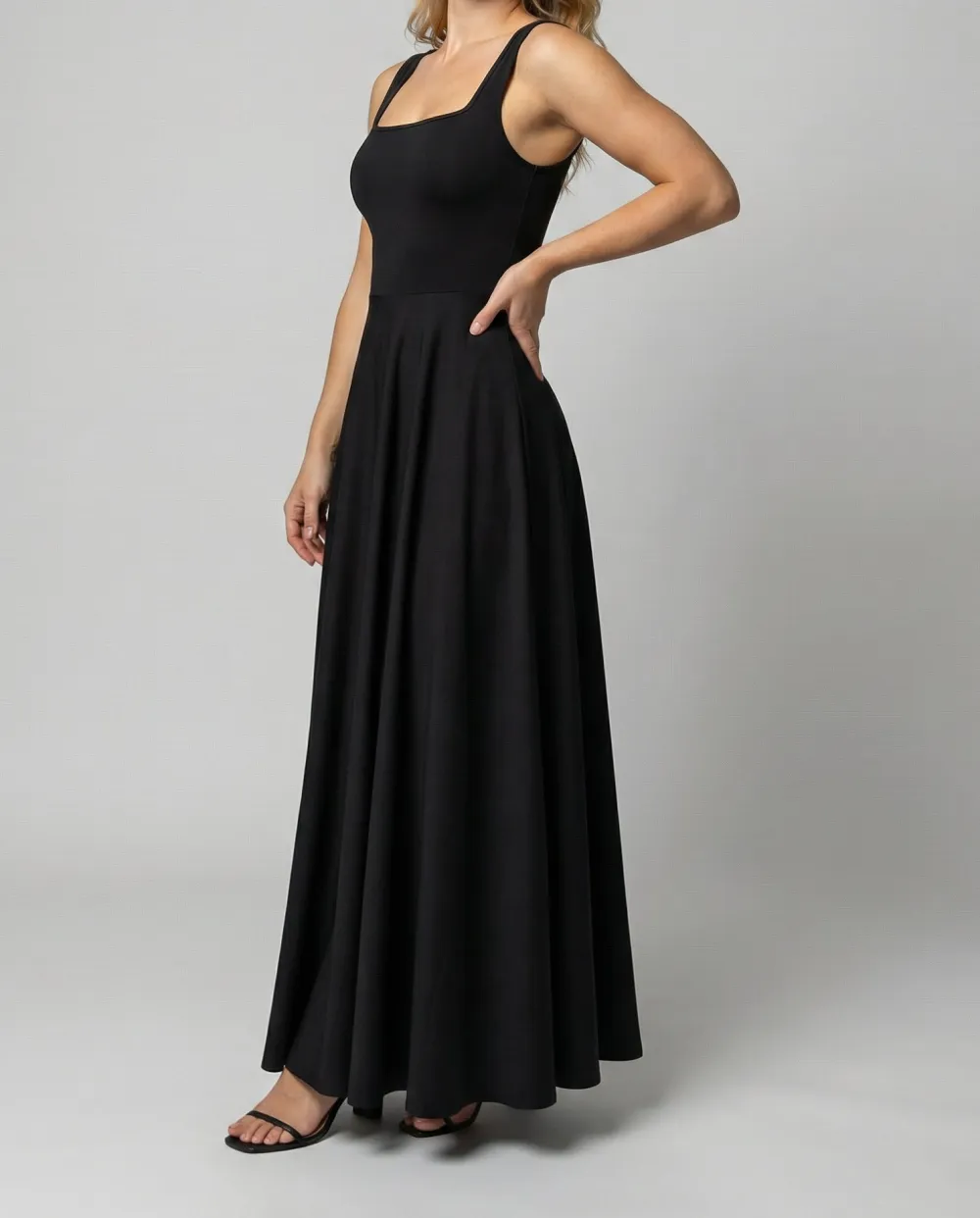 Women's Square-Neck Maxi Dress