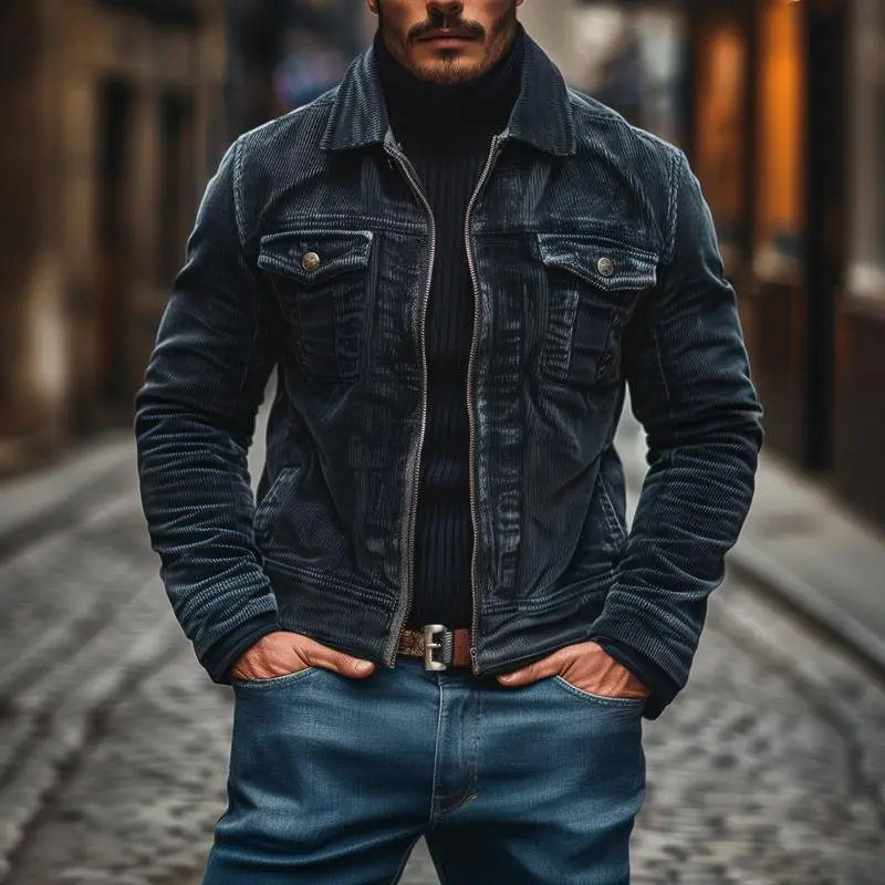 Slim Structured Utility Jacket