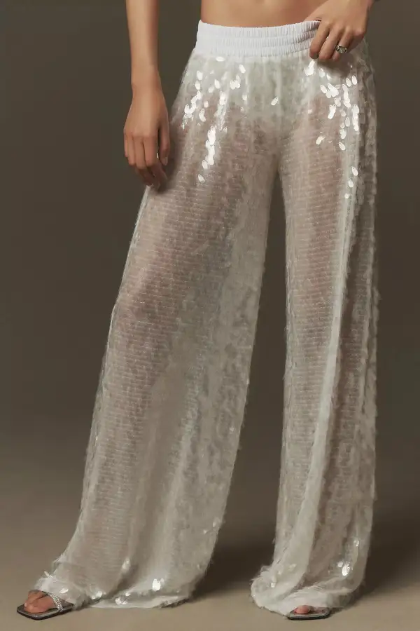 Sequin Sparkling Casual Pants