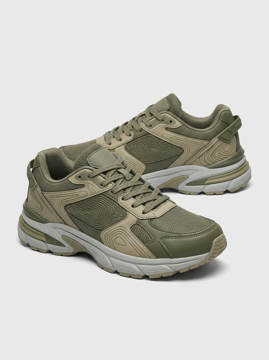 Men's Tactical Mesh Printed Sneakers