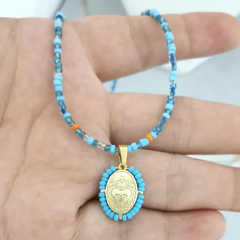 Gold Plated Pearl Zirconia Beaded Fashion Necklace