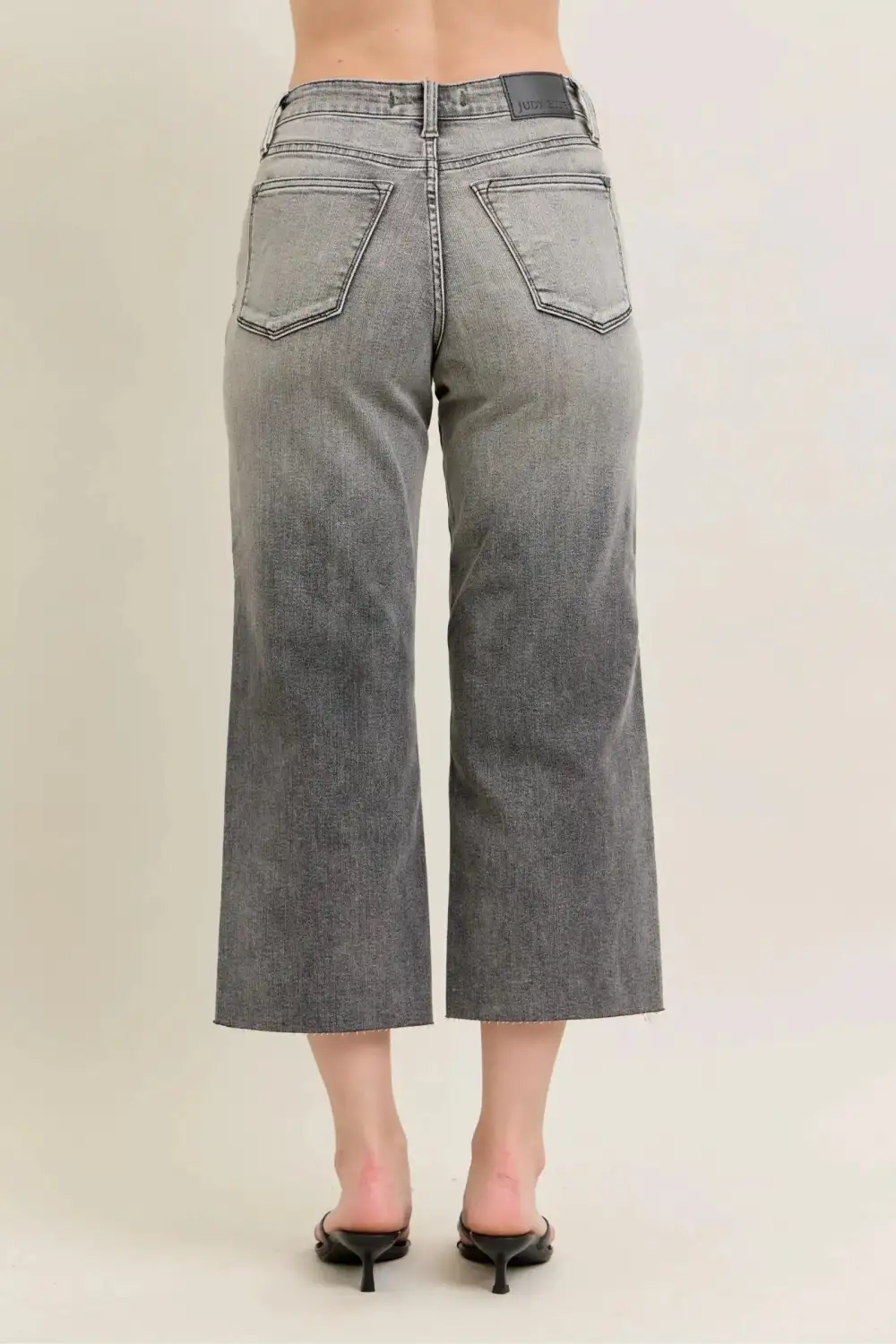 High-Waist High-Rise Cotton Denim Jeans