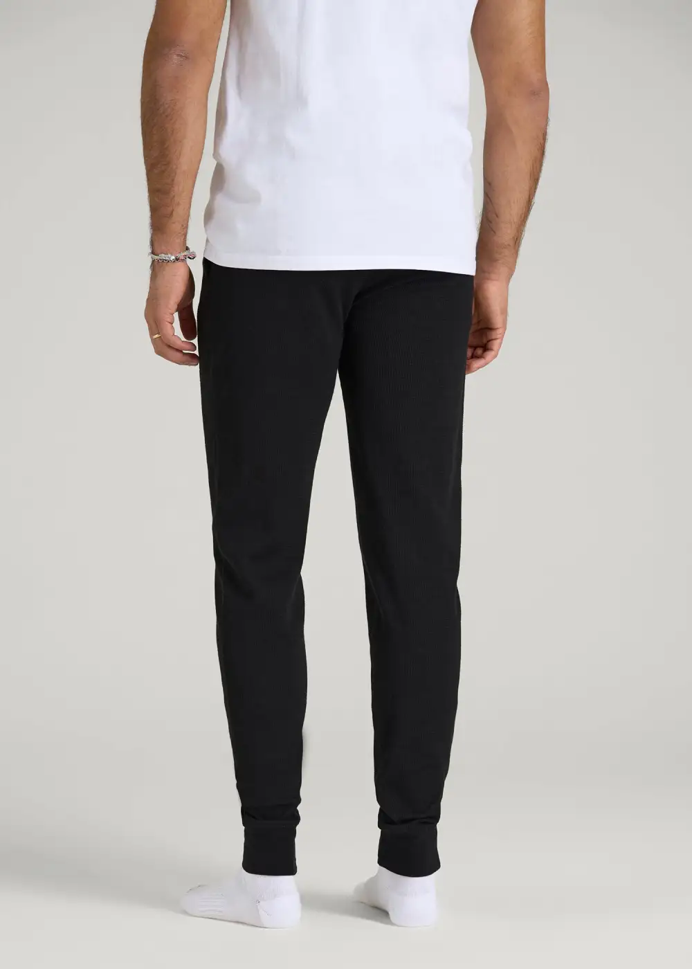 Men's Cotton Running Waffle Knit Jogger Pants