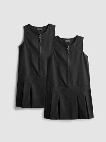 7-15yrs | 2pk Pleated Pinafore School Dresses detail 2