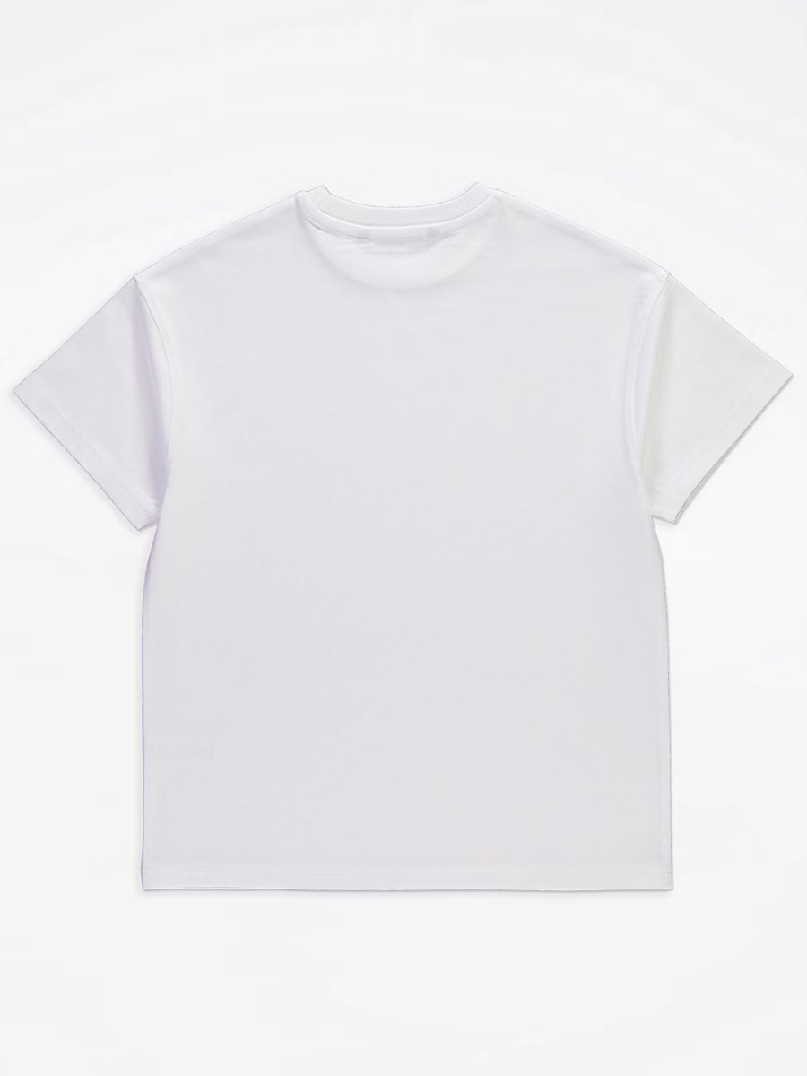 White Short Sleeve T-Shirt detail 1
