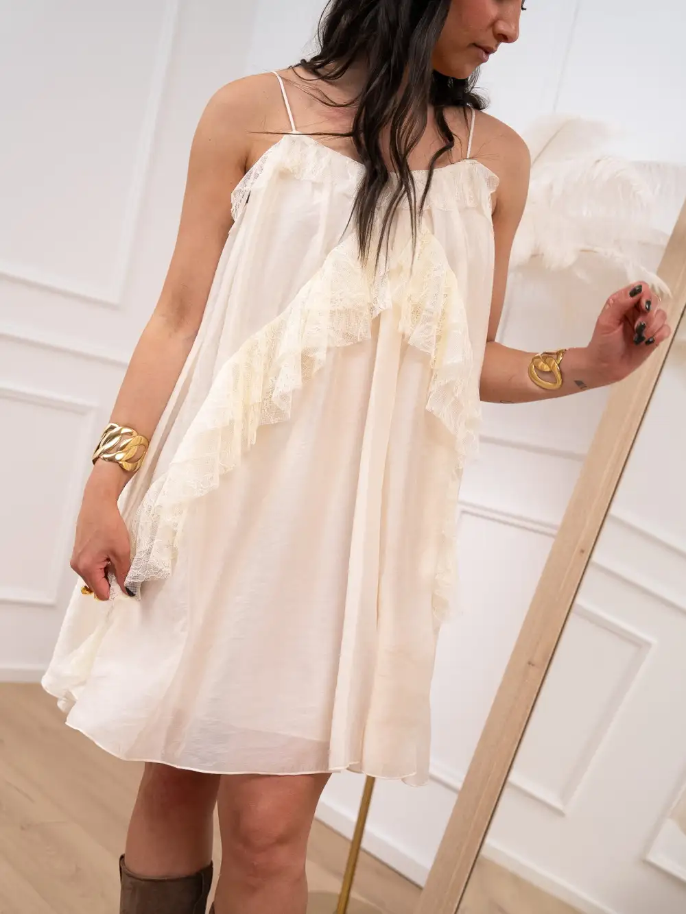 Utility Mini V Neck Dress