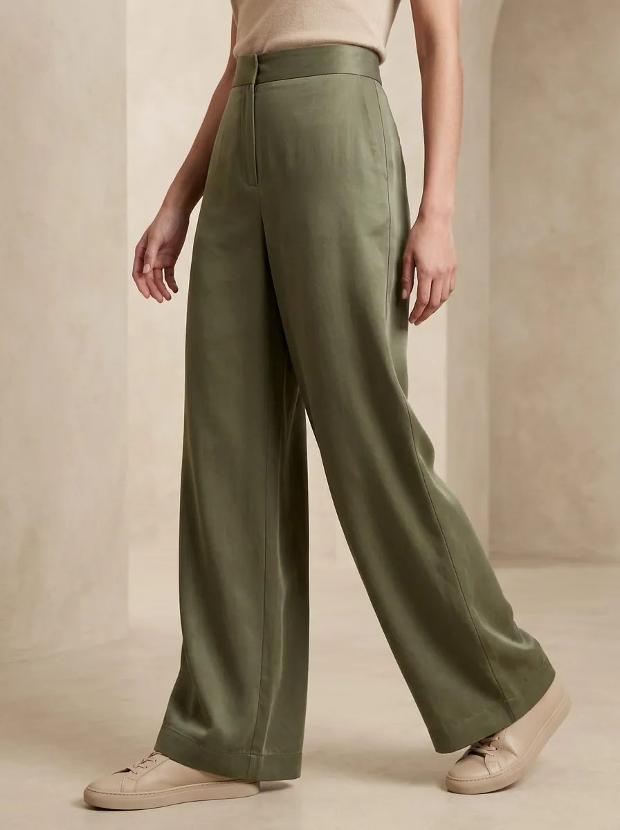 Classic Wide-Leg Casual Wide Leg Pants