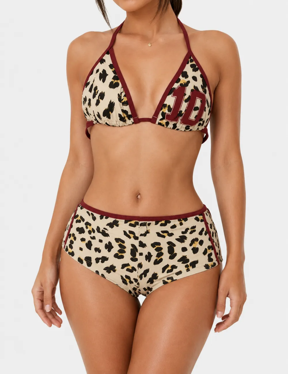 Halter Triangle Two Piece Bikini Set